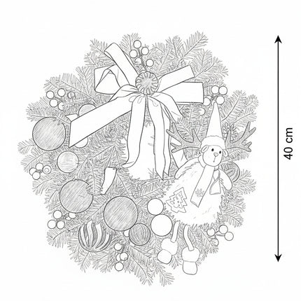 Coroniță Crăciun "Pink Gnomon" din Brad Nobilis