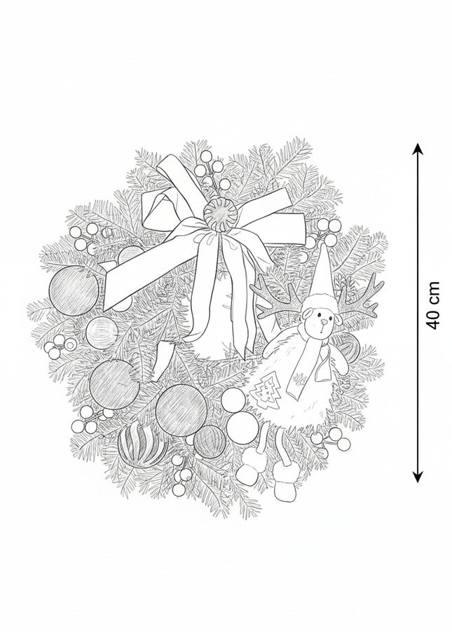 Coroniță Crăciun "Forest Majesty" din Brad Nobilis