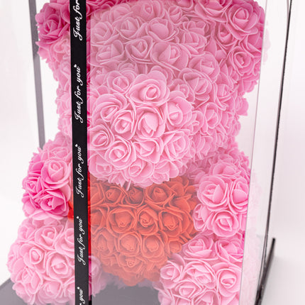 Aranjament de Lux "Rose Quartz Teddy" în Ediție Deluxe