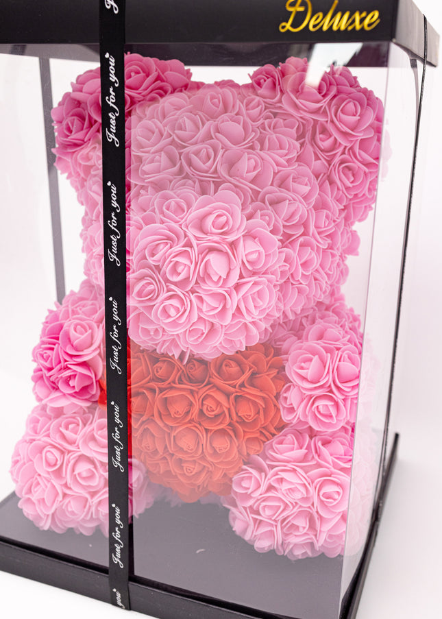 Aranjament de Lux "Rose Quartz Teddy" în Ediție Deluxe