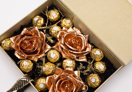 Aranjament de Lux "Bronze Heritage" cu Ferrero Rocher