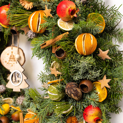 Coroniță Crăciun "Grand Winter Harvest" Mix Brad Natural