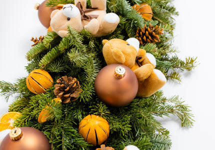 Ghirlandă de Crăciun Artizanală „Teddy Bear’s Festive Trail”