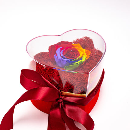 Aranjament de Lux „Eternal Rainbow” în Inimă de Cristal