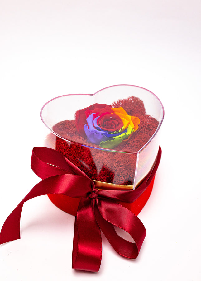 Aranjament de Lux „Eternal Rainbow” în Inimă de Cristal