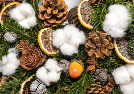 Coroniță de Crăciun Artizanală „Cotton & Cedar Forest”