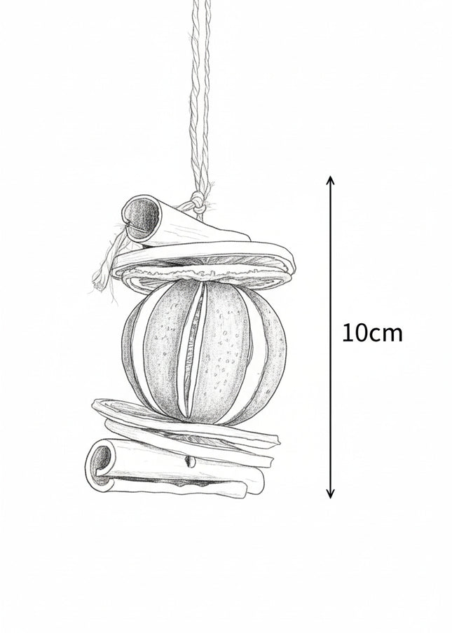 Ornament de Crăciun Suspendat „Citrus & Spice Harmony”