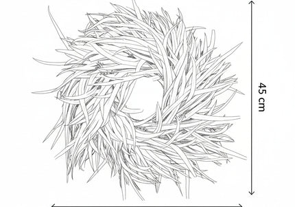 Coroniță Decorativă Handmade „Crimson Breeze” – Aranjament Circular din Eucalipt Roșu Burgund