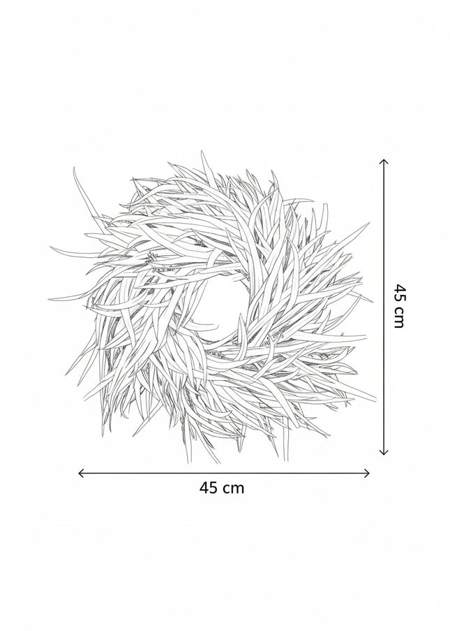 Coroniță Decorativă Handmade „Crimson Breeze” – Aranjament Circular din Eucalipt Roșu Burgund