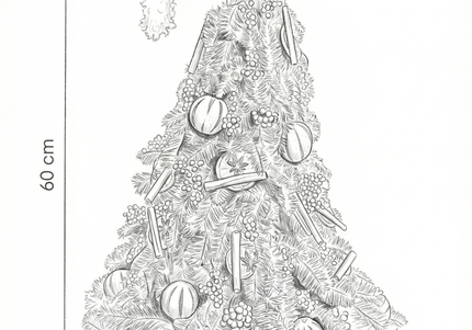 Brad de Crăciun Artizanal „Whimsical Grinch Fir”