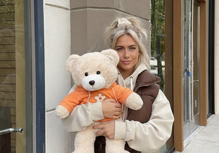 Jucărie de Lux „Teddy Cream Hug” – Ediție Colector 55 cm