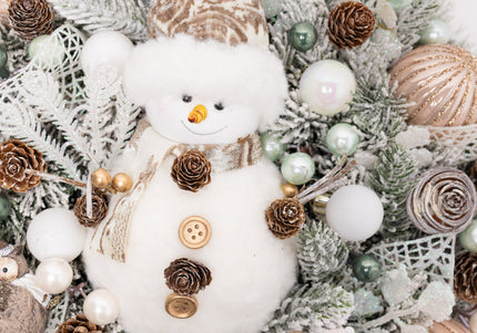 Coroniță Gigantică "Snowy Frosty" cu Brad Artificial 4D