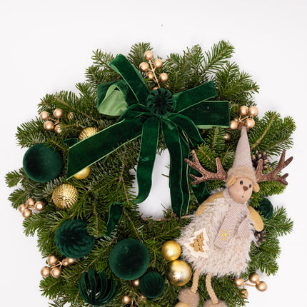 Coroniță Crăciun "Emerald Deer" din Brad Nobilis