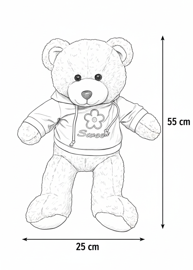 Jucărie de Lux „Teddy Cream Hug” – Ediție Colector 55 cm