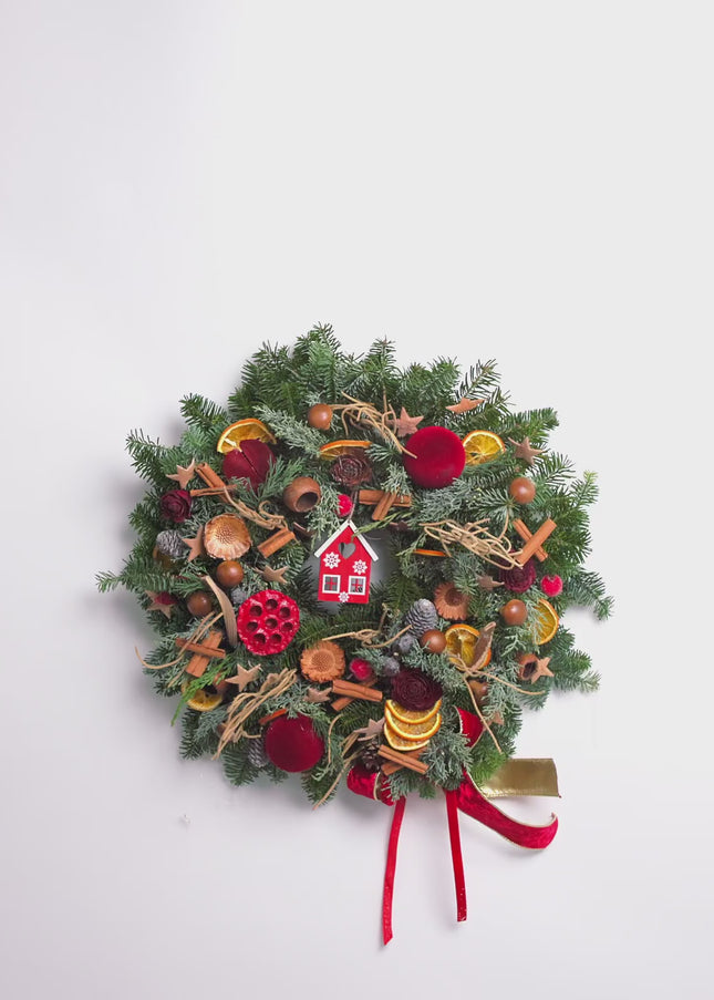 Coroniță Crăciun "Home for Christmas" din Brad Nobilis