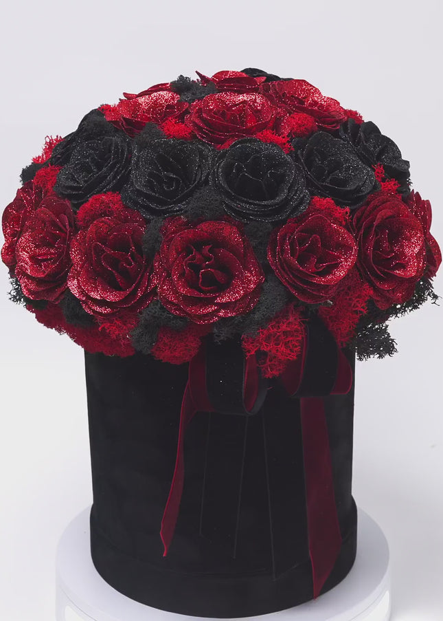 Aranjament de Lux Bordeaux „Midnight Garnet Radiance”