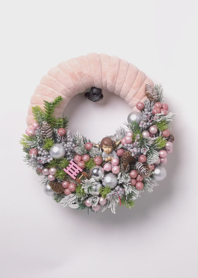 Coroniță Crăciun "Serenity Blush" – Design de Lux