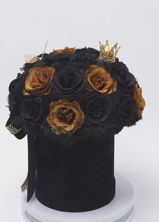 Aranjament de Lux "Golden Onyx Majesty" cu Coronetă Imperială