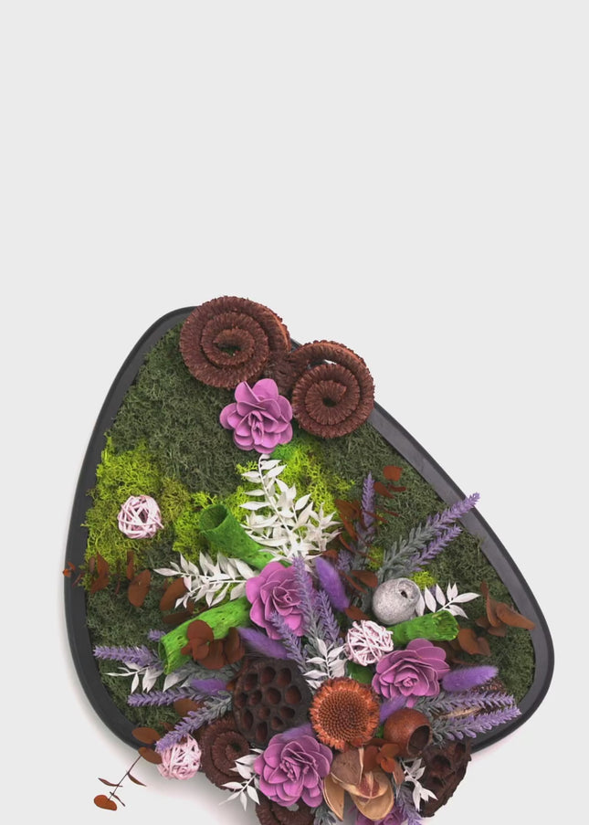 Tablou decorativ „Lavender Woods” – compoziție în tonuri de mov și verde