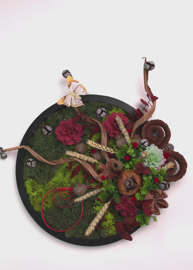 Tablou decorativ „Botanical Harmony” – Compoziție florală naturală