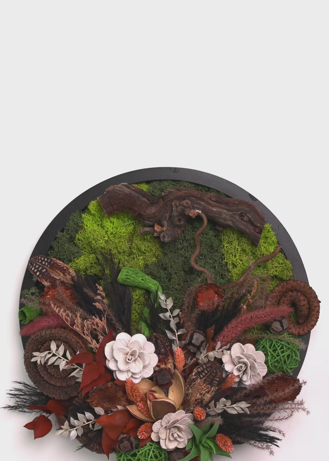 Tablou decorativ „Autumn Forest” – compoziție naturală în tonuri de toamnă