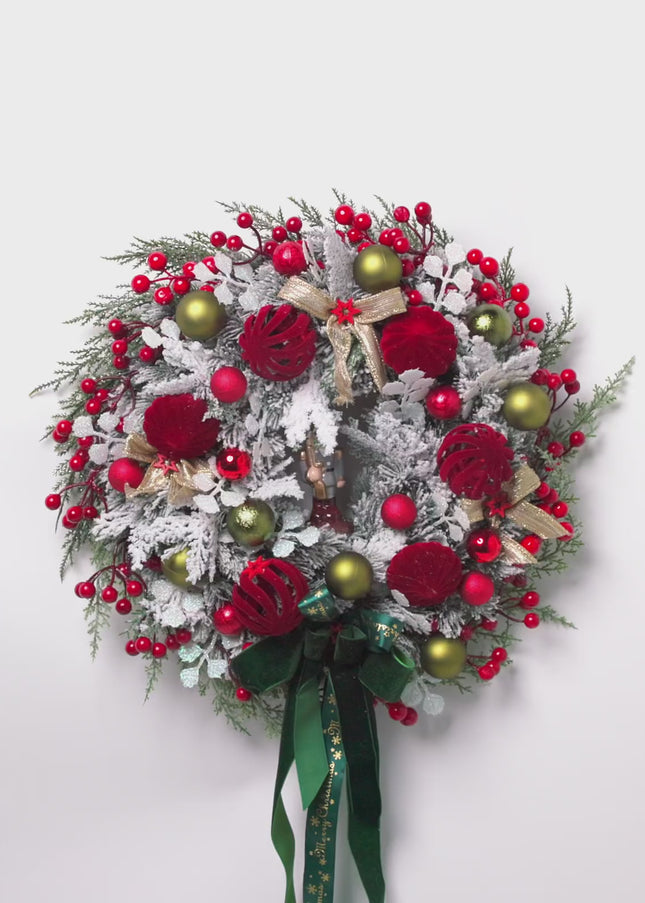 Coroniță de Crăciun "Nutcracker" cu Brad Nins și Aur