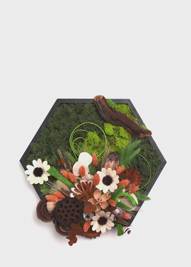 Tablou decorativ „Wild Nature” – compoziție botanică în tonuri naturale