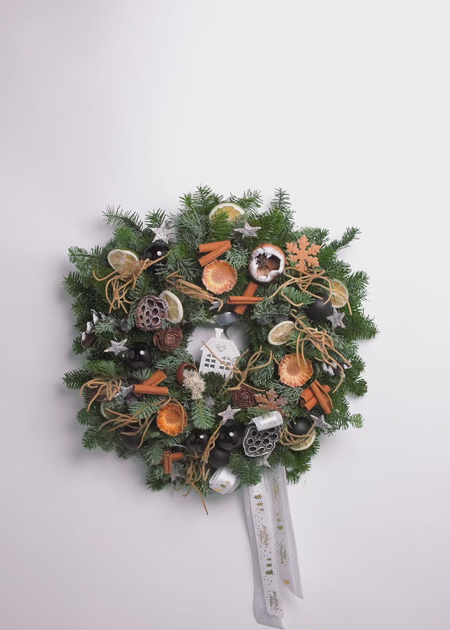 Coroniță Crăciun "Midnight Forest" din Brad Nobilis