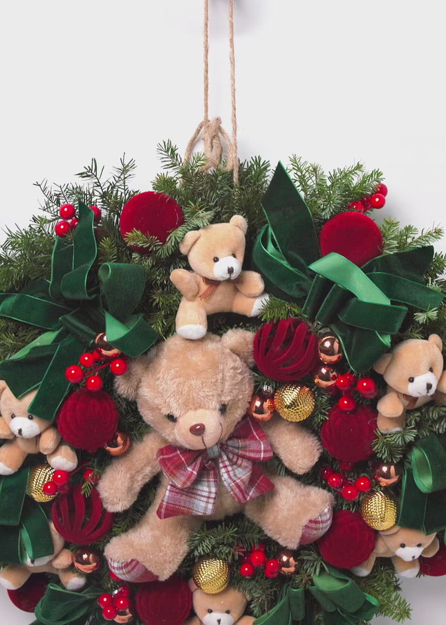 Coroniță Gigantică "Beary Christmas" din Brad Nobilis
