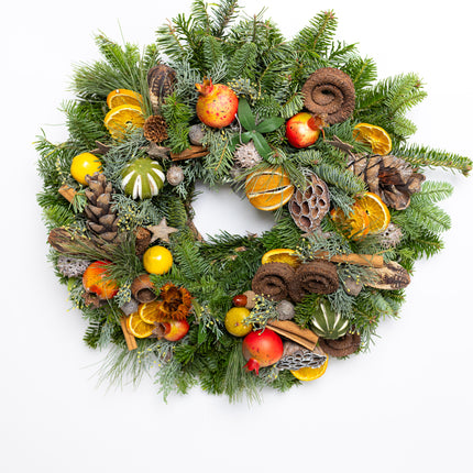 Coroniță Crăciun "Natural Harvest" din Mix de Brad Natural
