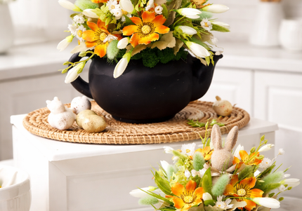 Set de Paște „Spring Duo” – aranjamente florale Sunny Bunny Pot & Spring Teapot