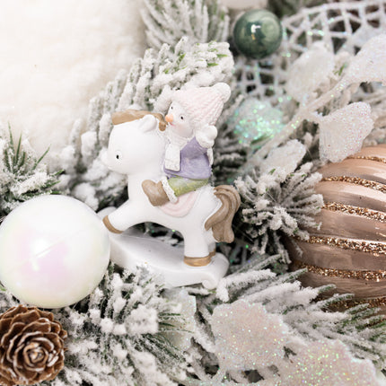 Coroniță Gigantică "Snowy Frosty" cu Brad Artificial 4D