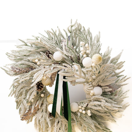 Coroniță Gigantă "White Elegance" cu Brad 4D Nins