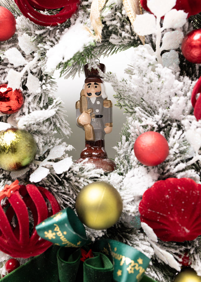 Coroniță de Crăciun "Nutcracker" cu Brad Nins și Aur