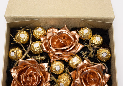 Aranjament de Lux "Bronze Heritage" cu Ferrero Rocher