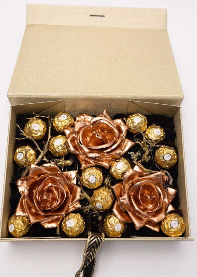 Aranjament de Lux "Bronze Heritage" cu Ferrero Rocher