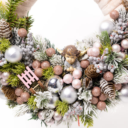 Coroniță Crăciun "Serenity Blush" – Design de Lux