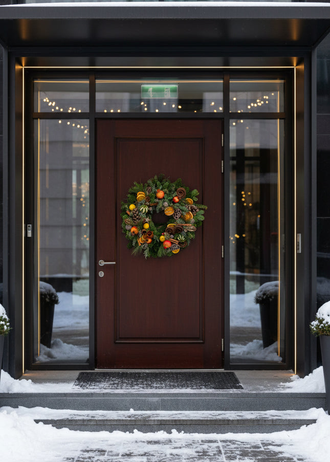 Coroniță Crăciun "Natural Harvest" din Mix de Brad Natural