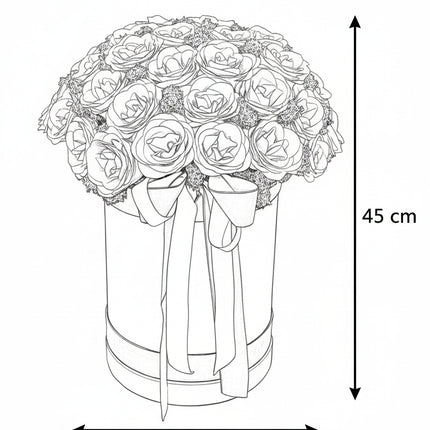 Aranjament Lux 51 Trandafiri Săpun Turcoaz (Glitter) & Fundă Dublă