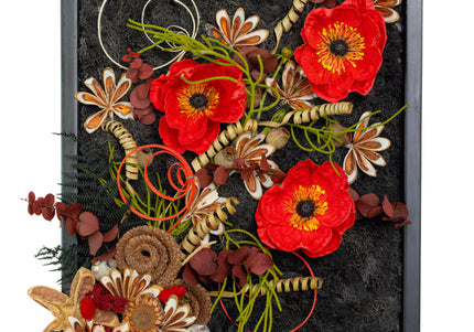 Tablou decorativ „Scarlet Poppy” – compoziție cu maci roșii