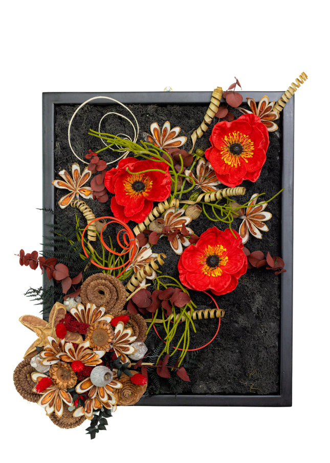 Tablou decorativ „Scarlet Poppy” – compoziție cu maci roșii