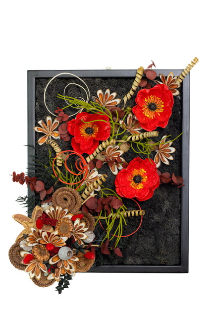 Tablou decorativ „Scarlet Poppy” – compoziție cu maci roșii