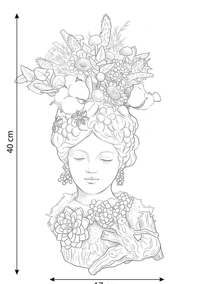 Aranjament floral „Autumn Lady” – design artistic în tonuri de toamnă