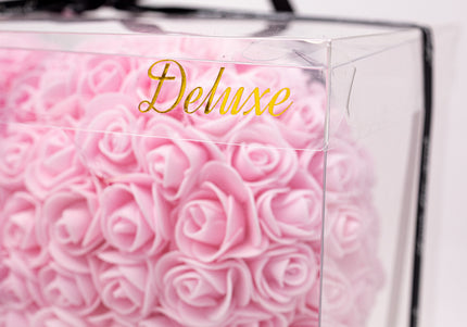 Aranjament de Lux "Pink Diamond Heart" în Vitrină Deluxe