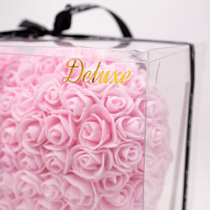 Aranjament de Lux "Pink Diamond Heart" în Vitrină Deluxe