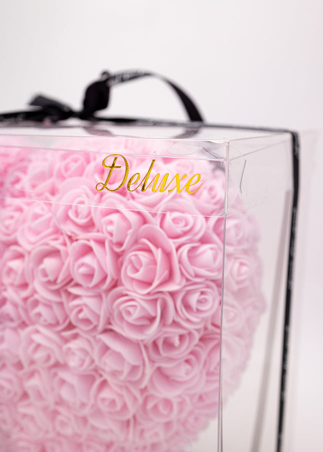 Aranjament de Lux "Pink Diamond Heart" în Vitrină Deluxe