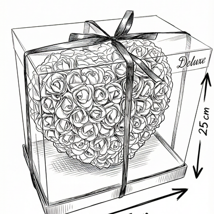 Aranjament de Lux "Pink Quartz Heart" în Ediție Deluxe