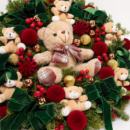 Coroniță Gigantică "Beary Christmas" din Brad Nobilis