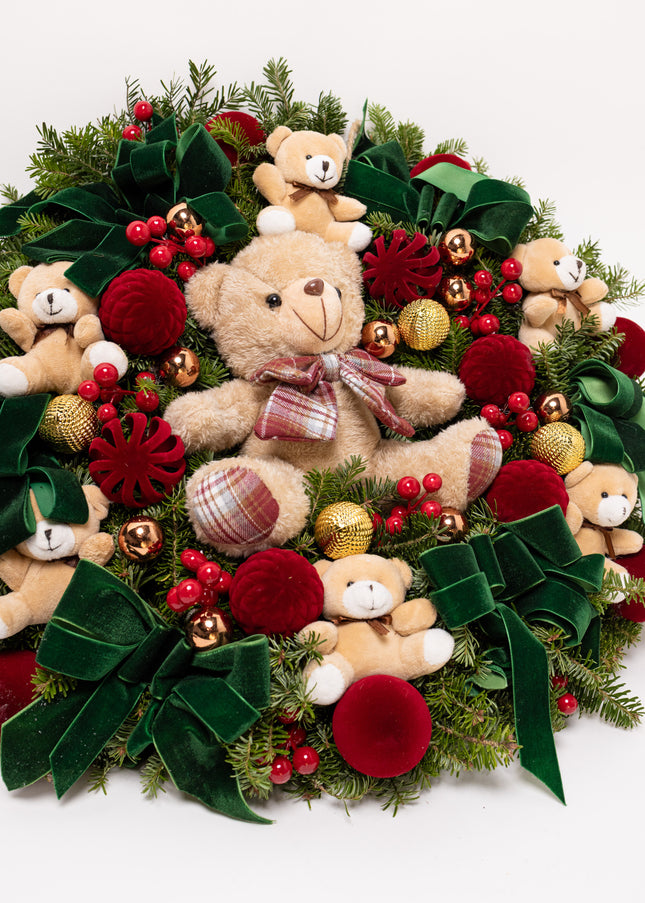 Coroniță Gigantică "Beary Christmas" din Brad Nobilis