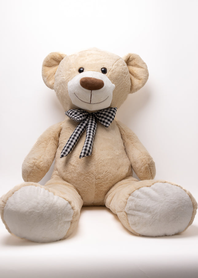 Ursulet de Lux Gigant „Beige Velvet Giant” 100cm
